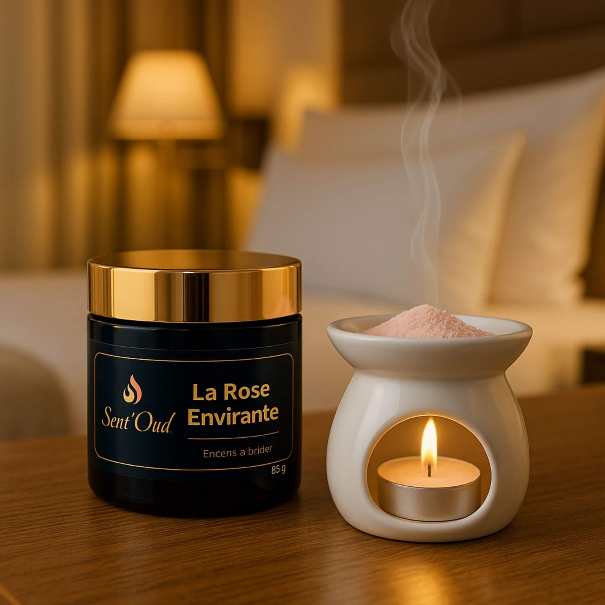 rose enivrante allumé